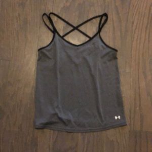 Gray Under Armour Workout tank